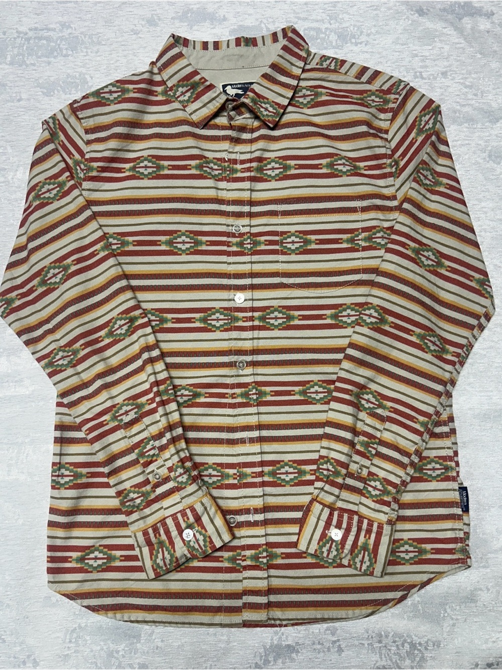 Modern Amusement Southwest All Over Print Button Down Shirt Medium